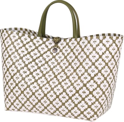 Shopper - Tas - Boodschappentas - Handtas - Kantoortas - Werktas - Handed By Motif - groen/wit