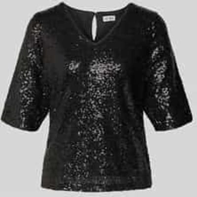 Blouseshirt met V-hals, model 'FAUCA'