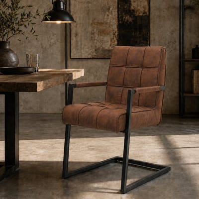Eetkamerstoel Levi - Cowboy - Cognac