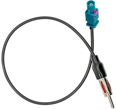 Fakra Z naar DIN Adapter Kabel voor Auto Radio DAB+ GPS Antenne | RG174 30cm