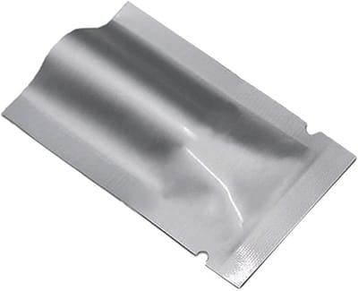 Famanu – Zilveren mylar-zakjes - pure aluminiumfolie - platte opbergzakken voor levensmiddelen - open hitte - afdichting - vacuümzakken voor koffiebonen - met scheurnok 5 x 7 cm