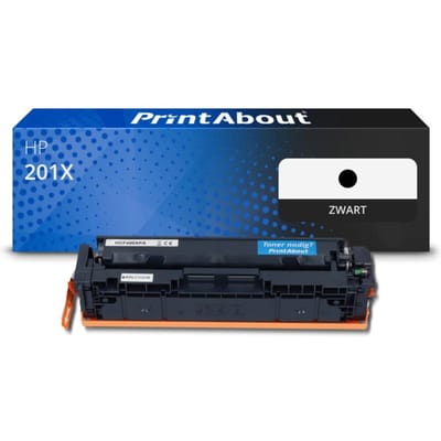 PrintAbout huismerk Toner 201X (CF400X) Zwart Hoge capaciteit Geschikt voor HP