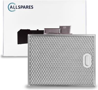 AllSpares Metaalfilter voor afzuigkappen geschikt voor ATAG 16078 (282x217x7mm)