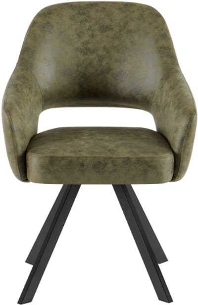 Eetkamerstoel Emilie CEP 04 Army Green - eetkamerstoelen set van 2