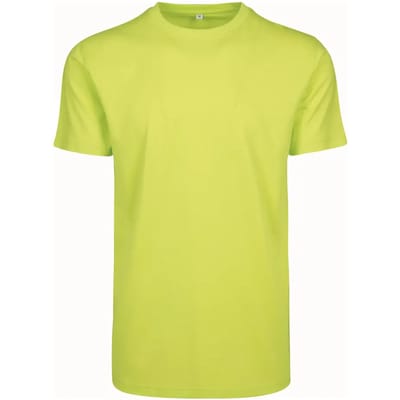 Build Your Brand - Rond Hals T-Shirt - Frozen Yellow maat L