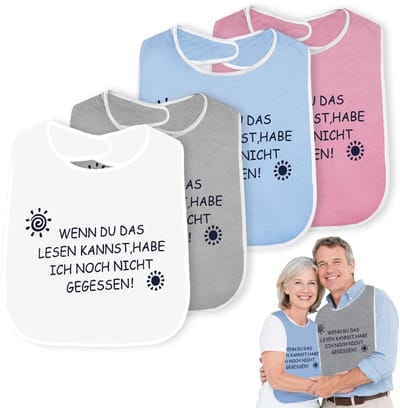 Dailygoods- Slabbetjes Baby - 4 Stuks - Herbruikbare Slabbetjes - Grappige Slabbetjes - Eet- en Verzorgingsbescherming - Comfortabel - Eetschort