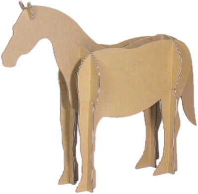 Kartonnen paard - 77 x 20 x 48 cm - Kartent