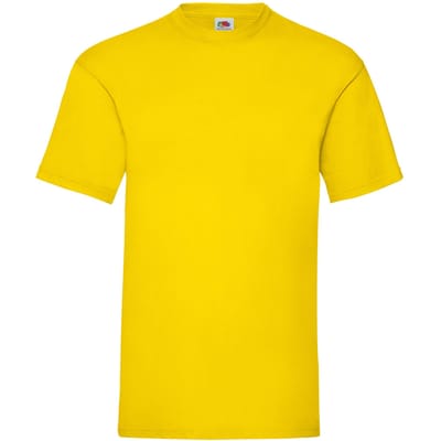 Fruit of the Loom Heren Valueweight T-Shirt (Geel)