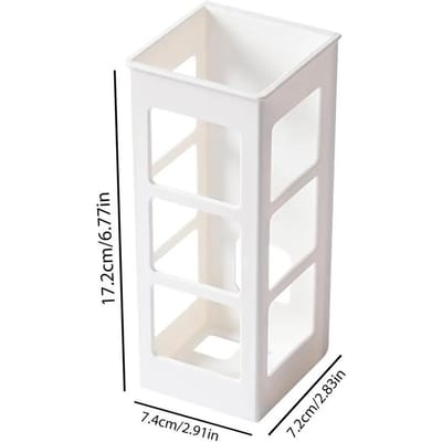 Organisateur d'outils pour cheveux Mural Support pour brosses Utilisation Sans perçage HIPS P/S Organisateur multifonctionnel Étagères de salle de bain modernes white