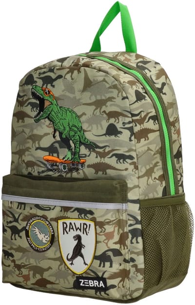 Zebra Trends Boys Rugzak Kinderen - Schooltas met verstelbare schouderband - Kinderrugzak van Nylon en Polyester - Dinosaurus print