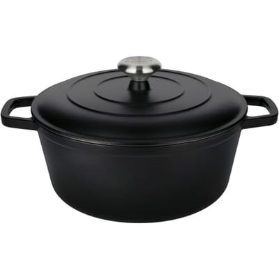 SILVERCREST Gietijzeren pan, Ø27 cm (zwart)