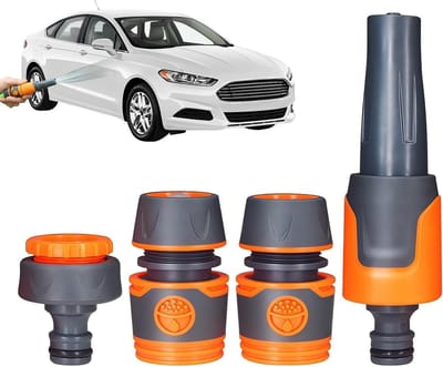 Autowas Gereedschap - Sproeier Tuinslang - Buiten Reinigen - Verstelbaar 3 Standen - 15 x 10 x 5 cm - Zwart
