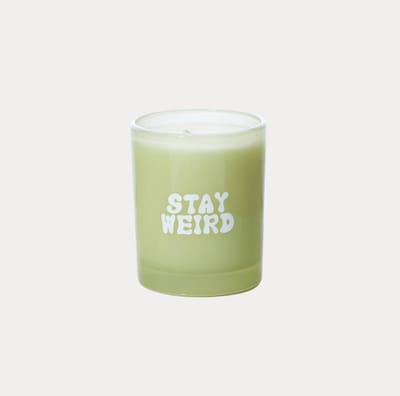 Maegen - Geurkaars Met Tekst - Koffie geurkaars - Kaars met tekst - Groen Glas - Trendy - Zwarte Koffie & Bergamot Geur