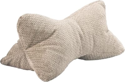 Ergonomisch Lees- en Neksteunkussen Beige - Zacht en Wasbaar Kussen voor Nek, Knie of Buik Ontspanning
