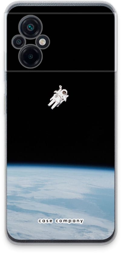 Case Company® - Hoesje geschikt voor Xiaomi Poco M5 hoesje - Alone in Space - Soft Cover Telefoonhoesje - Bescherming aan alle Kanten en Schermrand