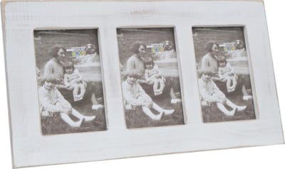 Deknudt Frames multifotolijst S67TF1 P3A - wit - hout - 3 foto's 10x15
