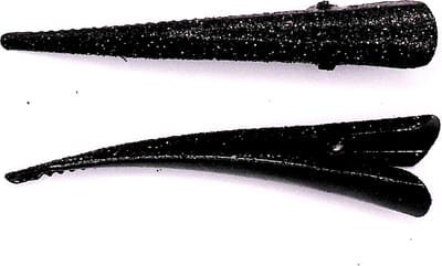 Duckklem zwart glitter