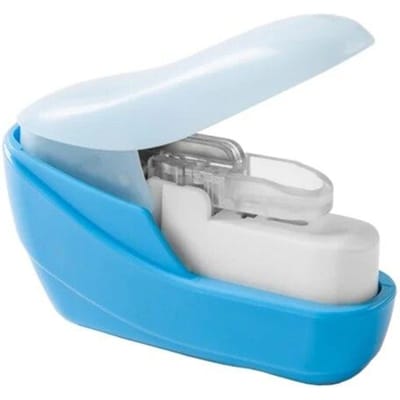 1PC Nietjeloze Nietmachine Boek Papier Nieten Nietmachine Veilig Draagbaar Geen Nietjes Nietmachine DIY Papier Bindend School Kantoorbenodigdheden