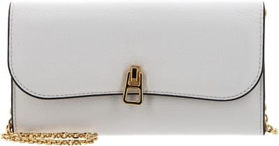 COCCINELLE Leren Portemonnee Magie Mini Bag Wallet Grained Leather Coconut Milk Crème