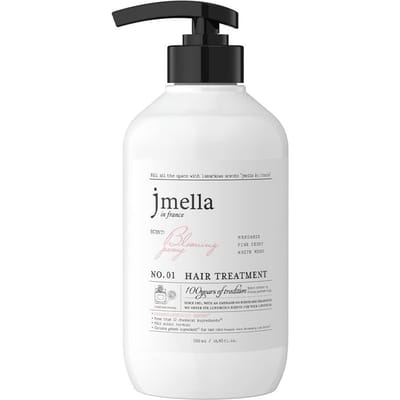 Jmella Traitement Capillaire Fleur de Pivoine Parfum Floral Nutrition Profonde 500ml white