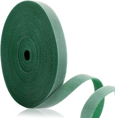 Zelfklevende Plantbindband 10m 12mm Groen - Herbruikbare Tape voor het Binden van Planten aan Bomen, Tuinaccessoires en Tuinieren