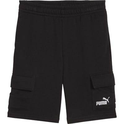 Puma Kinderen Essentiële No.1 Logo Cargo Shorts (Zwart)