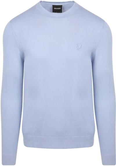 Lyle & Scott Tonal Pullover Lichtblauw - Maat M - Heren - Pullovers
