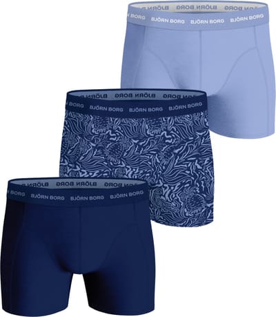 Björn Borg Cotton Stretch boxers - heren boxers normale lengte (3-pack) - multicolor