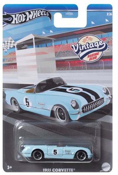 Hot Wheels 1955 Corvette Vintage Racing Club 1:64