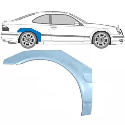 Reparatiepaneel achterspatbord voor Mercedes CLK W208 1997-2003 / Rechts / COUPE