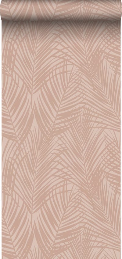 ESTAhome behang palmbladeren zacht roze - 53 cm x 10.05 m - 139432