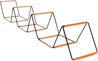 Behendigheidsladder - Trainingsladder Snelheid - Verbeteren Coördinatie - Duurzaam Acryl Materiaal - 4 Meter 10 Grids - Zwart