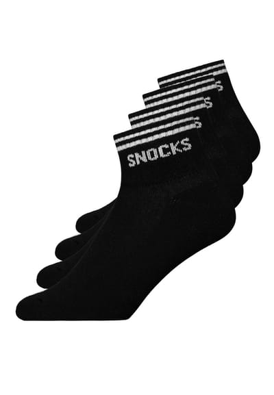 SNOCKS Retro Sneakersokken - Sneakersokken Dames & Heren - Comfortabel & Ademend - 4 Paar