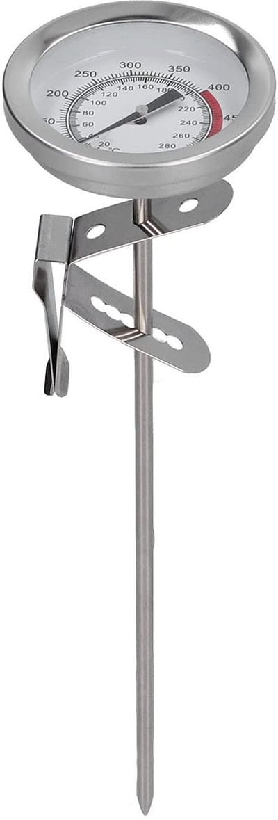 Dailygoods - Frituurthermometer - Hoge Temperatuur - Directe Aflezing - Geschikt voor Vlees, Melk en Thee - Ideaal voor Frituur