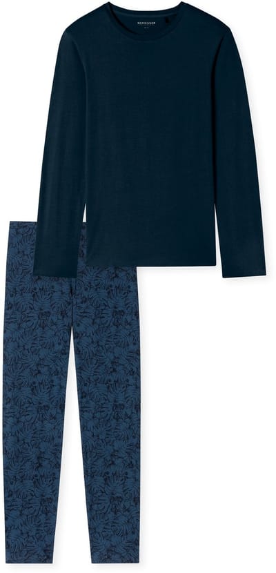 Schiesser – Casual Essentials - Pyjama – 180249 – Admiral - Maat M