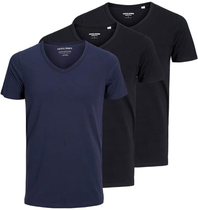 Jack & Jones Heren t-shirt 3 pack Essentials