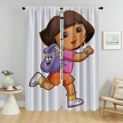 Doras Halloween Decoratie Huis Interieur Gordijnen voor Woonkamer Gordijn Verduisterende Gordijnen 2 Stuks Tule voor Slaapkamer Afscheiding W50xH70cmx2pcs-CL