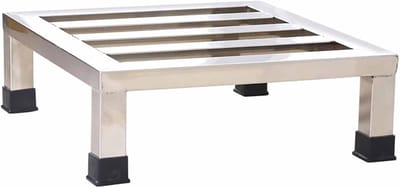 Meubelverhoger - Apparaatstandaard - Wasmachine Plaatsen - Roestvrij Staal - 10/20 cm Hoog - Zilver