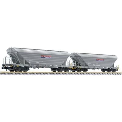 Liliput L260229 N 2-delig Set, Graantransportwg., Uagpps, Nacco, Duitsland, EP.VI.