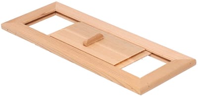 Dailygoods - Houten Rooster - Ventilatie - Regelbaar - 35 x 14 x 2 cm - Sauna - Perfect voor saunaruimtes