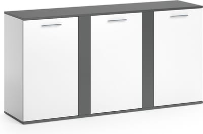 Vicco Novelli Sideboard – 40 x 80 cm met deuren Antraciet