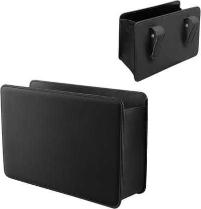 Compacte Auto Vuilnisbak van Leer, Opvouwbare Organiser met 30 Vuilniszakken voor Interieur en Auto-accessoires