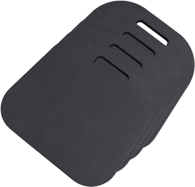 Kniekussens Set - Beschermende Matten - Comfortabel Knielen - Extra Dikke Bescherming - 4 Stuks - Zwart
