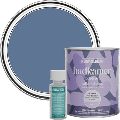 Rust-Oleum Blauw Badkamer Tegelverf Matt - Blauwe Rivier 750ml