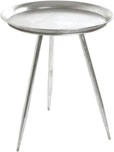 Bijzettafel - Neutraal meubel - Decoratie opbergen - Modern design - 54 x 44 cm - Zilver