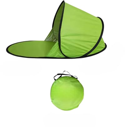Draagbare Automatische Opvouwbare Strandtent met UV-Bescherming – Pop-up Zonnescherm, Strandtent, Kampeertent, Schuiltent voor Strand, Kamperen, Picknick, Vissen en Outdoor - Groen