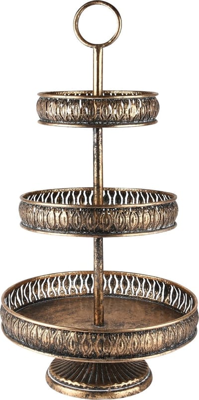 Dekoratief | Pi?ce-montee, brons, metaal, 31x31x60cm | A235386