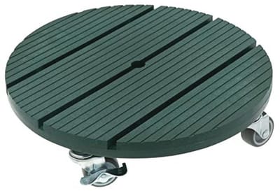 Weerbestendige Plantenroller met Draagkracht van 80 kg - Ronde Bloempotonderzetter voor Binnen en Buiten (Ø 30 cm)