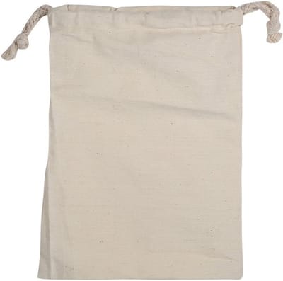 Multifunctionele Katoenen Trekkoord Tas voor Thuisopslag, Ademend en Stofdicht voor Wasgoed en Reizen, Ideaal voor Outdoor, Hiking en Kamperen (15x20cm)