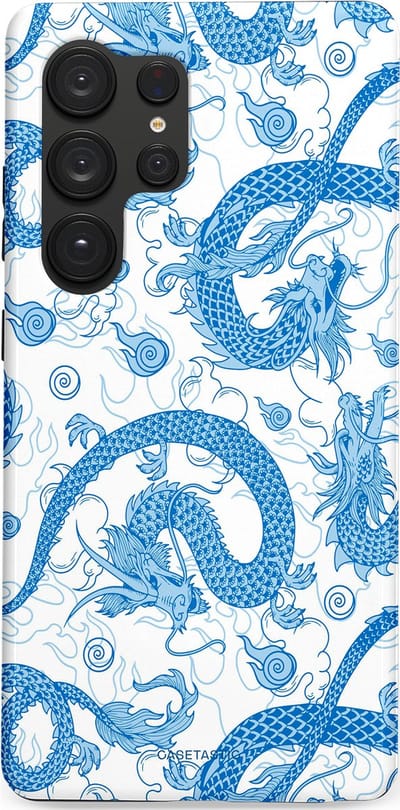 Casetastic Hoesje Geschikt voor Samsung S25 Ultra - Stijlvolle Beschermende Duo-layer Case - Drakengloed